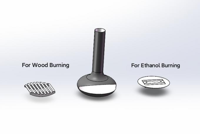 Caminha de madeira suspensa de aço interior pintura preta personalizada decorativa 2