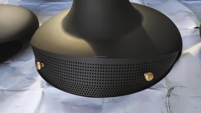 Alta qualidade Prata moderna estilo europeu Luxo vidro Arte Chaminé rotativo Móveis redondos de aço carbono 6