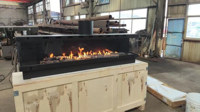 Chaminés a gás Chaminé a gás preto europeu carbono fosco propano aço trilateral gás natural 4