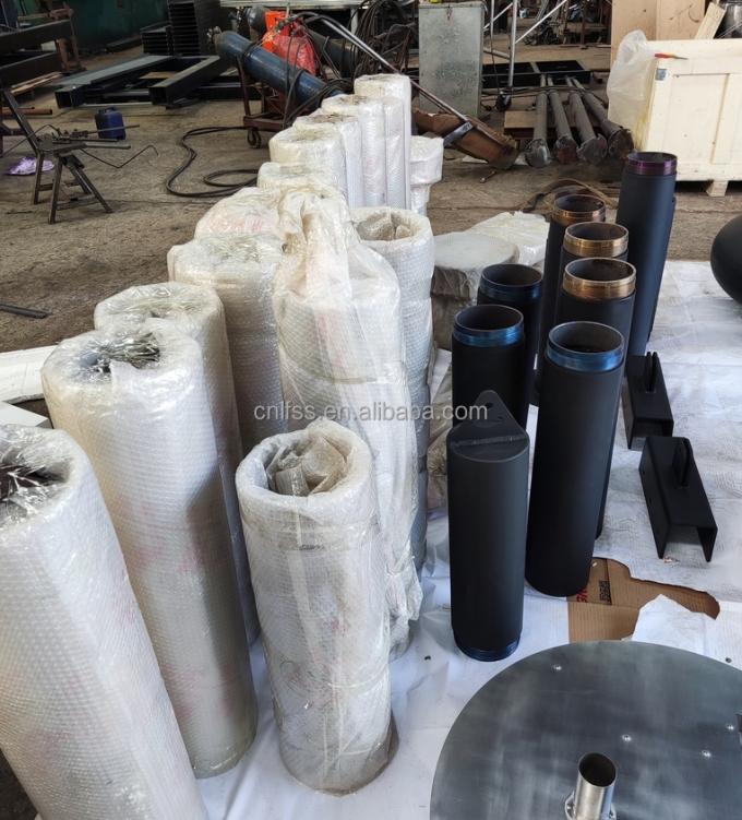 High Style Luxury Glass Art Furniture Rotating Fireplace Carbon High Grade Black Modern Steel Round Furniture (Furniture redondo de aço moderno e preto de alta qualidade) 7