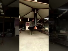 Chaminé giratório de madeira