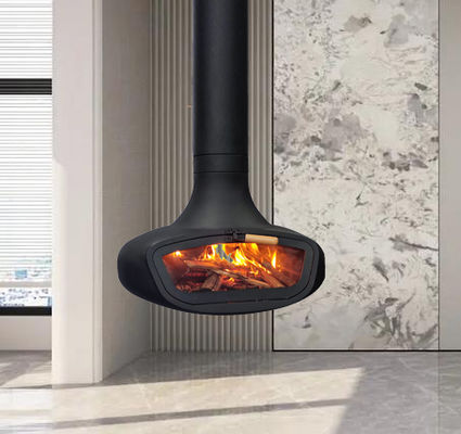 Stove Suspended decorative wood fireplaces indoor  hanging indoor