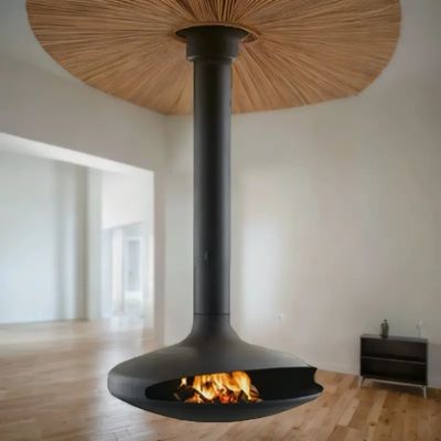 contemporary  steel burning stove for hotels hanging suspended stove wood  indoor hanging fireplace carbon fireplace